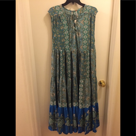 Free People Hanalei Bay Lace-up Midi Dress - Picture 10 of 12